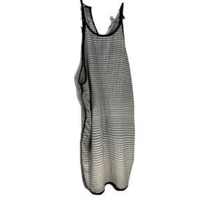 Forever 21 Jersey Strappy Mini Dress‎ Black and White Medium